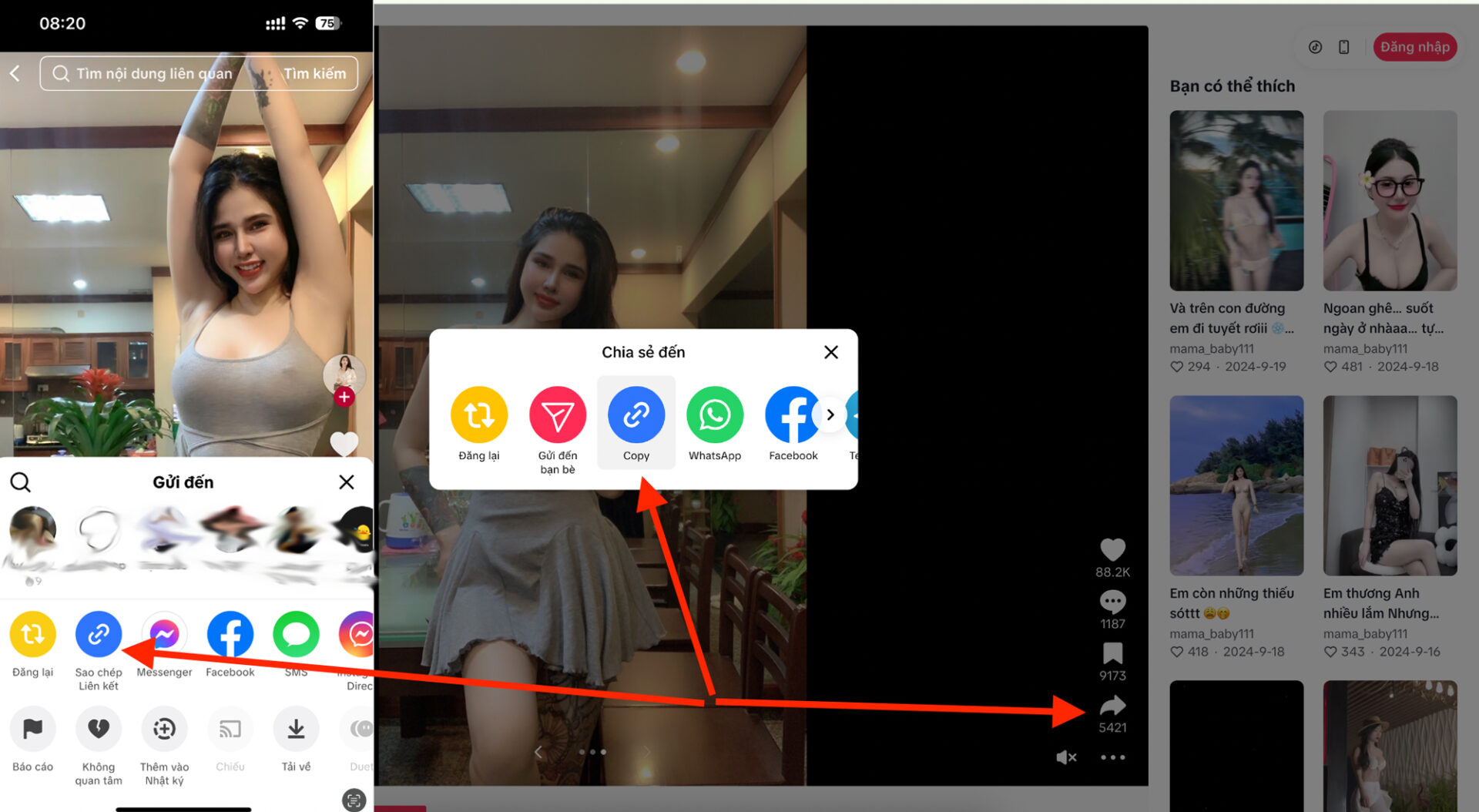 Cómo copiar enlace de TikTok - guía paso a paso